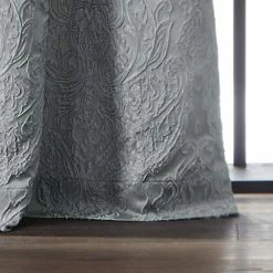 Best deal 🧨 Martha Stewart Milan Room Darkening Rod Pocket Single Curtain Panel Grey 🔔 -Martha Stewart Sales unnamed file 1000