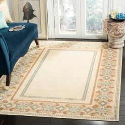 Best deal 👍 Martha Stewart By SAFAVIEH Handmade Taj Mahal Viscose Rug Cream ✨