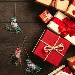 Top 10 ⭐ Martha Stewart Holiday Bird Ornament 4 Piece Set In Red And Green 😉 -Martha Stewart Sales unnamed file 1088