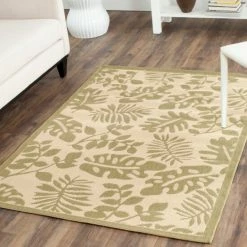 Best Sale 🔥 Martha Stewart By SAFAVIEH Paradise Indoor/ Outdoor Waterproof Rug Cream 🔥