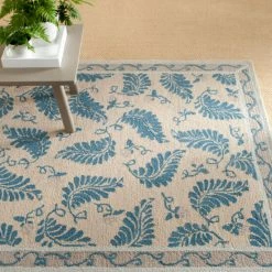 Deals ❤️ Martha Stewart By SAFAVIEH Fern Frolic Wool Rug Plumage Blue 👍