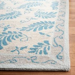 Deals ❤️ Martha Stewart By SAFAVIEH Fern Frolic Wool Rug Plumage Blue 👍 -Martha Stewart Sales unnamed file 1132