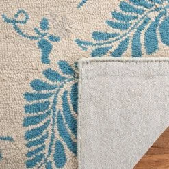 Deals ❤️ Martha Stewart By SAFAVIEH Fern Frolic Wool Rug Plumage Blue 👍 -Martha Stewart Sales unnamed file 1133