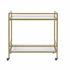 Coupon 🥰 Martha Stewart Lionel Antique Gold Two Tier Bar Cart On Wheels 🌟 -Martha Stewart Sales unnamed file 1162