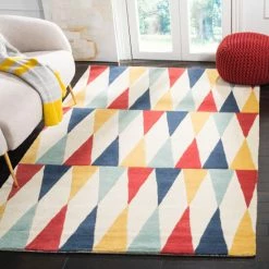 Best Pirce ✨ Martha Stewart By SAFAVIEH Backgammon Wool Rug Azurite 💯