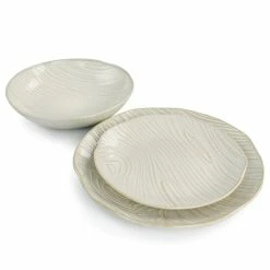 Budget 🎉 Martha Stewart Wood Grain 12pc Stoneware Dinnerware Set In Off-White 👍 12 Budget 🎉 Martha Stewart Wood Grain 12pc Stoneware Dinnerware Set In Off-White 👍 -Martha Stewart Sales unnamed file 1221