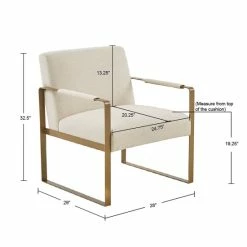 Brand new 🥰 Jayco Cream Accent Chair By Martha Stewart 💯 -Martha Stewart Sales unnamed file 1231