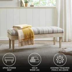 Cheap 🎁 Martha Stewart Harstrom Beige Soft Close Storage Bench 👏 -Martha Stewart Sales unnamed file 1272