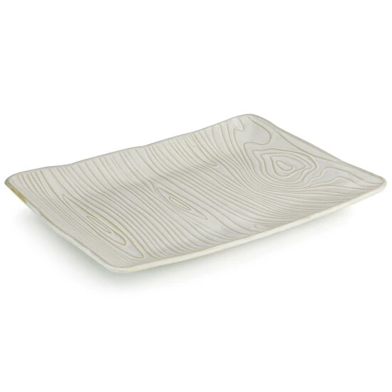 Best Pirce ๐ Martha Stewart 14in Stoneware Wood Pattern Serving Plate ๐ 2 Best Pirce ๐ Martha Stewart 14in Stoneware Wood Pattern Serving Plate ๐ - Image 2