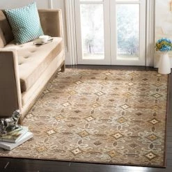 Flash Sale ⌛ Martha Stewart By SAFAVIEH Gullu Ornate Viscose Rug Taupe/cream 😀