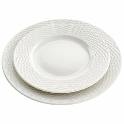 Promo 🔥 Martha Stewart Fine Ceramic 16 Piece Textured Dinnerware Set In White - 16 Pieces 👏 -Martha Stewart Sales unnamed file 1294