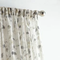 Buy 🛒 Martha Stewart Annabelle Floral Sheer Rod Pocket Single Curtain Panel Linen 🧨 -Martha Stewart Sales unnamed file 1337