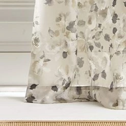 Buy 🛒 Martha Stewart Annabelle Floral Sheer Rod Pocket Single Curtain Panel Linen 🧨 -Martha Stewart Sales unnamed file 1338