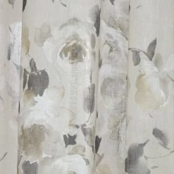 Buy 🛒 Martha Stewart Annabelle Floral Sheer Rod Pocket Single Curtain Panel Linen 🧨 -Martha Stewart Sales unnamed file 1339