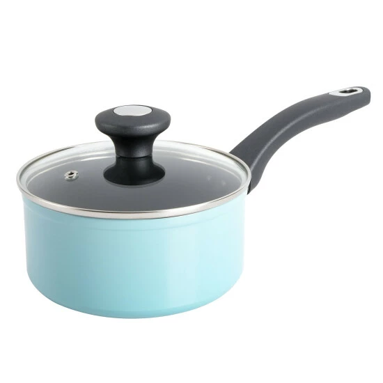 Hot Sale ⭐ Martha Stewart Everyday Bowcroft 1.6 Quart Aluminum Saucepan With Lid Grey 🤩 1 Hot Sale ⭐ Martha Stewart Everyday Bowcroft 1.6 Quart Aluminum Saucepan With Lid Grey 🤩