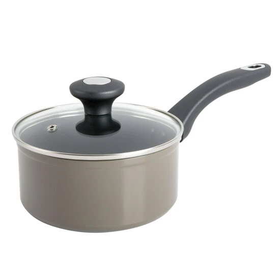 Hot Sale ⭐ Martha Stewart Everyday Bowcroft 1.6 Quart Aluminum Saucepan With Lid Grey 🤩 8 Hot Sale ⭐ Martha Stewart Everyday Bowcroft 1.6 Quart Aluminum Saucepan With Lid Grey 🤩 - Image 8