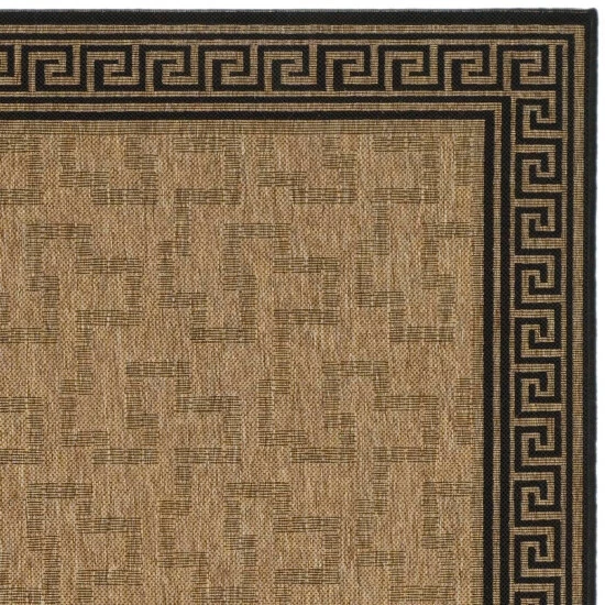 Promo 😍 Martha Stewart By SAFAVIEH Byzantium Indoor/ Outdoor Waterproof Rug Dark Beige/black 🥰 4 Promo 😍 Martha Stewart By SAFAVIEH Byzantium Indoor/ Outdoor Waterproof Rug Dark Beige/black 🥰 - Image 4