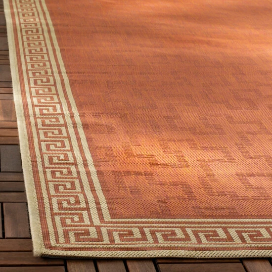 Promo 😍 Martha Stewart By SAFAVIEH Byzantium Indoor/ Outdoor Waterproof Rug Dark Beige/black 🥰 10 Promo 😍 Martha Stewart By SAFAVIEH Byzantium Indoor/ Outdoor Waterproof Rug Dark Beige/black 🥰 - Image 10