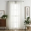 Promo 🎁 Martha Stewart Dot Embroidery Poletop Curtain Panel Pair ❤️