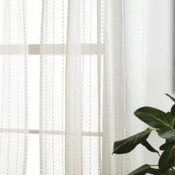 Promo 🎁 Martha Stewart Dot Embroidery Poletop Curtain Panel Pair ❤️ -Martha Stewart Sales unnamed file 1506