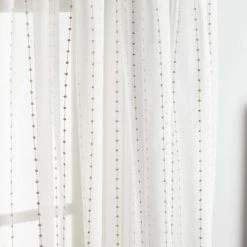 Promo 🎁 Martha Stewart Dot Embroidery Poletop Curtain Panel Pair ❤️ -Martha Stewart Sales unnamed file 1507