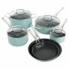 Deals ✨ Martha Stewart 10 Piece Aluminum Enamel Cookware Set In Mint 🔥