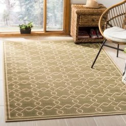 New ⭐ Martha Stewart By SAFAVIEH Ceca Indoor/ Outdoor Waterproof Rug Brown/cream 🧨 -Martha Stewart Sales unnamed file 1540