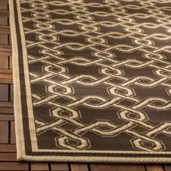 New ⭐ Martha Stewart By SAFAVIEH Ceca Indoor/ Outdoor Waterproof Rug Brown/cream 🧨 -Martha Stewart Sales unnamed file 1547