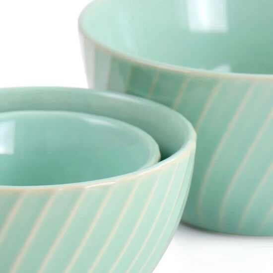 Promo 😀 Martha Stewart 3 Piece Stoneware Mini Bowl Set In Mint - 3 Piece 😉 4 Promo 😀 Martha Stewart 3 Piece Stoneware Mini Bowl Set In Mint - 3 Piece 😉 - Image 4