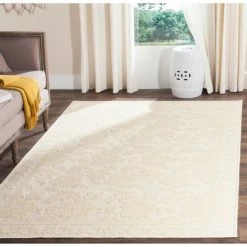 Budget 👍 Martha Stewart By SAFAVIEH Handmade Peony Damask Viscose Rug Light Brown 😍