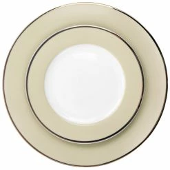 Brand new 🎉 Martha Stewart Gold Rimmed 12pc Fine Ceramic Dinnerware Set In Beige 👏 -Martha Stewart Sales unnamed file 1619
