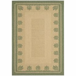 Discount 😍 Martha Stewart By SAFAVIEH Palm Border Indoor/ Outdoor Waterproof Rug Sand/green ✔️ -Martha Stewart Sales unnamed file 1624