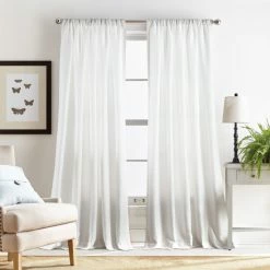 Best reviews of 🔥 Martha Stewart Chenille Stitch Semi Sheer Rod Pocket Window Curtain - Panel Pair Or Valance Camel 🤩 -Martha Stewart Sales unnamed file 1648