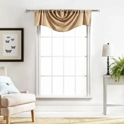 Best reviews of 🔥 Martha Stewart Chenille Stitch Semi Sheer Rod Pocket Window Curtain - Panel Pair Or Valance Camel 🤩 -Martha Stewart Sales unnamed file 1652