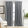 Budget 😀 Martha Stewart Clarkson Room Darkening Lined Rod Pocket Panel Pair Grey 🎁