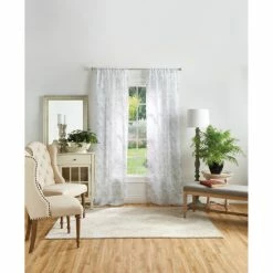 Wholesale 🤩 Martha Stewart Bellefield Floral Sheer Rod Pocket Curtain Panel Pair Aqua ❤️ -Martha Stewart Sales unnamed file 1751