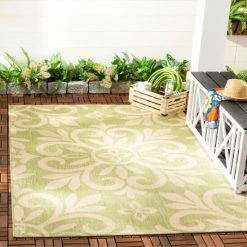 Top 10 👍 Martha Stewart By SAFAVIEH Bloomfield Indoor/ Outdoor Waterproof Rug Azurite ❤️