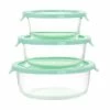 Budget 🔔 Martha Stewart 6 Piece Assorted Glass Storage Container And Lid Set In Mint - 6 Piece 🧨