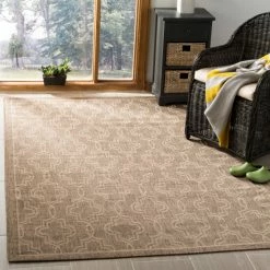 Brand new 💯 Martha Stewart By SAFAVIEH Marjanca Indoor/ Outdoor Waterproof Rug Green/beige 🔥