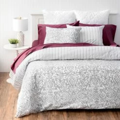 Best Pirce ✨ Martha Stewart Avery Medallion 3 Piece Duvet Cover Set Blue ⭐ -Martha Stewart Sales unnamed file 1839