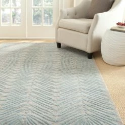 Outlet 🌟 Martha Stewart By SAFAVIEH Chevron Leaves Wool/ Viscose Area Rug Milk Pail Green 😍 -Martha Stewart Sales unnamed file 191