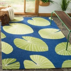 Budget 😍 Martha Stewart By SAFAVIEH Hand-hooked Lily Pad Rug Azurite ⭐