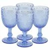Best reviews of 😉 Martha Stewart Lourdes 4 Piece Glass Stemmed Goblet Set 😍