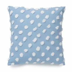 Best Sale 🤩 Martha Stewart Chenille Dot Decorative Pillow Soft Blue 👍 -Martha Stewart Sales unnamed file 1961