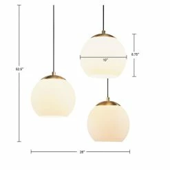 Flash Sale 😉 Martha Stewart Leroy 3-Light Gold Pendant Chandelier 🎉 -Martha Stewart Sales unnamed file 2017