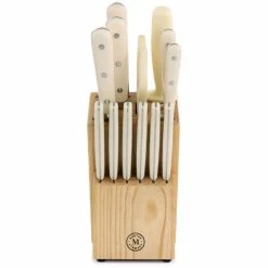 Hot Sale 🎁 Martha Stewart Essential Ruxton 14 Piece Stainless Steel Knife And Block Set In Cream 🤩 -Martha Stewart Sales unnamed file 2063