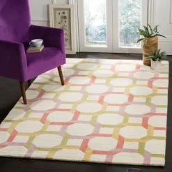 Best Pirce 👏 Martha Stewart By SAFAVIEH Color Chain Wool Rug Zinc 🛒