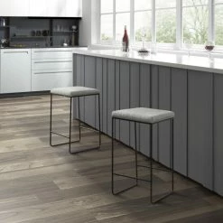 Coupon 🤩 Martha Stewart Hastings Grey/ Black Counter Stool ✨ -Martha Stewart Sales unnamed file 216