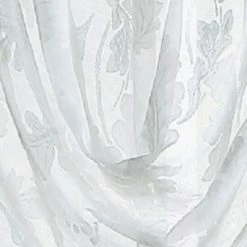 Hot Sale ✨ Martha Stewart Aster Acanthus Semi-Sheer Window Curtains - Panel Pair Or Valance White 🥰 -Martha Stewart Sales unnamed file 2174