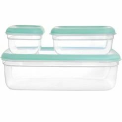 Budget 🌟 Martha Stewart 6 Piece Plastic Storage Container And Lid Set In Mint 😍